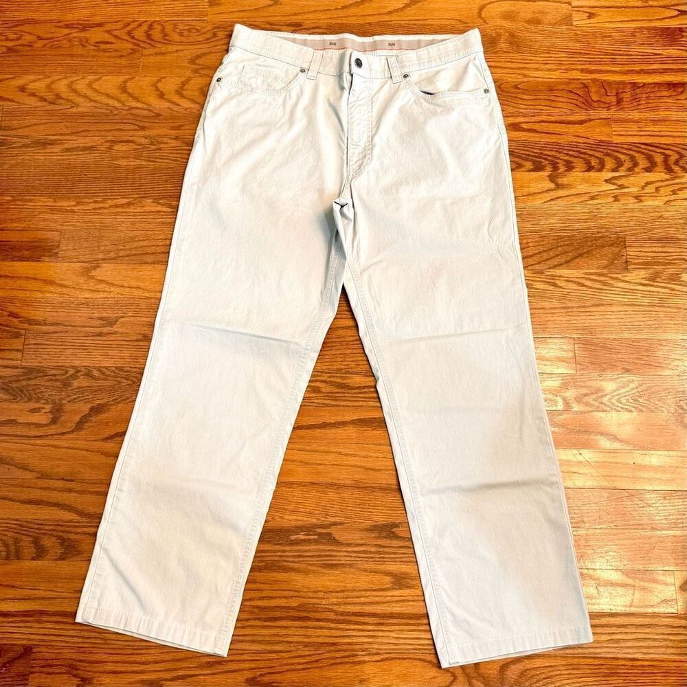 Hiltl John 5 Pocket Pants. Light Tan/Beige. Size 34.